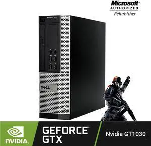 Gaming PC - Dell Optiplex 9020 SFF i7-4770 (Quad Core) @ 3.4GHz, 16GB RAM, NEW 256GB SSD, NVIDIA GeForce GT 1030 2GB DDR4 Video Card HDMI   Windows 10 Pro