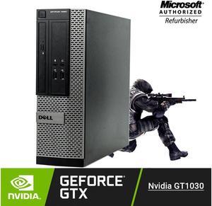 Gaming PC Desktop Computer Dell 3020 SFF i5-4570 Quad Core 8GB RAM, 500GB SSD, NVIDIA GeForce GT 1030 2GB DDR4 Video Card, HDMI, Windows 10 Pro