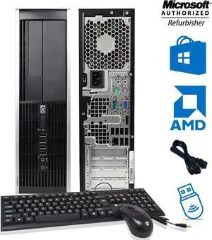 HP Compaq Pro 6305 Small Form Factor (SFF)  / AMD 8GB Memory 256GB SSD, Windows 10 Professional-64 Bit New Keyboard & Mouse Combo