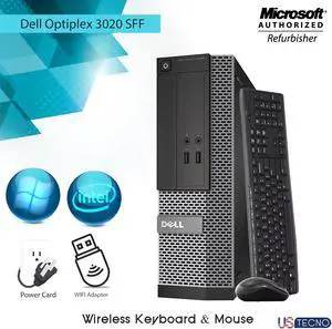 Dell Optiplex 3020 Small Form Factor Grade A Desktop PC Core i5 4th Gen 4570 @ 3.20Ghz 16GB RAM New 240GB SSD Wireless Keyboard & Mouse , WiFi
 Windows 10 Professional- 64 Bit