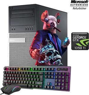 Gaming Desktop PC Dell OptiPlex 9020 Tower Intel Core i5 4th Gen 4570 3.20 GHz 8 GB RAM 256 GB SSD NVIDIA GeForce GTX 1050 Ti 4GB Win 10 Pro DVD-RW HDMI Wi-Fi With Free Gaming Keyboard and Mouse
