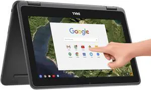 Dell Chromebook 3189 2-in-1 Convertible | HD Touchscreen 11.6" Inch | Intel N3060 up to 
2.48GHz | 64GB SSD| 4GB RAM | Google Chrome OS | HD Webcam| HDMI | Micro SD Card reader Grade-A