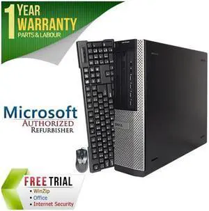 DELL Desktop Computer 9010 Intel Core i5 3rd Gen 3470 (3.20GHz) 16GB DDR3 2TB HDD Windows 7 Professional 64-bit