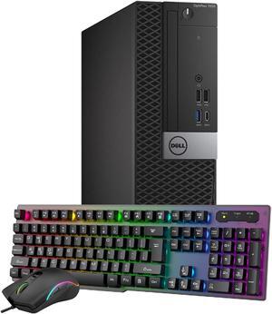 Dell OptiPlex 7050 SFF Desktop Computer PC | Intel i7 Quad-Core Up to 4.20 GHz Processor | 16GB DDR4 RAM | 512GB SSD | Windows 10 Pro | RGB Keyboard Mouse | HDMI | WIFI - Black