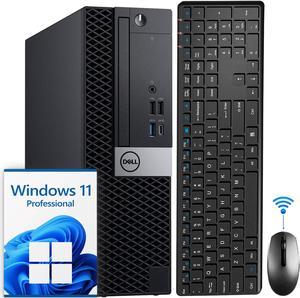 DELL OptiPlex 5060 SFF Windows 11 Pro High-Performance Business Desktop PC Computer - Intel Core I7 8700 Processor Up to 4.6 GHz | 16GB DDR4 RAM | 512GB NVMe SSD | Wireless Keyboard/Mouse