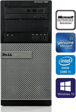 Grade A- Dell Optiplex 7020 Tower PC Computer Intel Core i5 4th Gen 4570 8GB 256GB SSD DVD Windows 10 Professional New Free Keyboard, Mouse,Power cord,WiFi Adapter