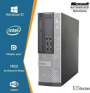 Dell Optiplex 790 Desktop SFF Computer Intel Core i5 2400 8GB 500GB HDD DVD Windows 10 Home New Free Keyboard, Mouse,Power cord,WiFi Adapter