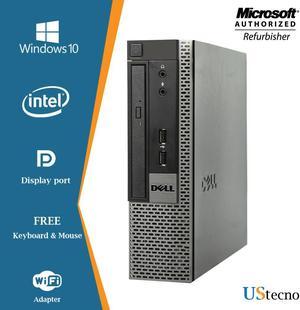 Grade A - Dell Optiplex 790 USFF PC Computer Intel Core i5 2nd Gen 2400S 8GB 500GB HDD DVD Windows 10 Home New Free Keyboard, Mouse,Power cord,WiFi Adapter