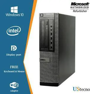 Grade A - Dell Optiplex 790 Desktop PC Intel Core i5 2nd Gen 2400 @ 3.10 Ghz up to 3.40 GHz 8GB DDR3 New 480GB SSD WiFi, DVD, DP, VGA, USB 2.0,Windows 10 Pro 64 Bit