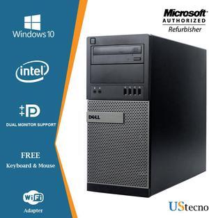 Dell Optiplex 9010 Tower Computer Intel Core i7 3770 16GB 256GB SSD DVD Windows 10 Professional New Free Keyboard, Mouse,Power cord,WiFi Adapter