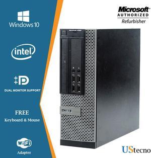 Dell Optiplex 9020 SFF Computer Intel Core i5 4570 16GB New 240GB SSD DVD Windows 10 Professional with Free Keyboard, Mouse,Power cord,WiFi Adapter