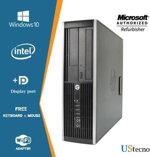 HP Compaq Elite 8200 SFF Desktop Computer Intel Core i7 2600 8GB 256GB SSD DVD Windows 10 Home New Free Keyboard, Mouse,Power cord,WiFi Adapter