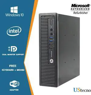 Hp EliteDesk 800 G1 USFF Desktop Computer Intel Core i5 4570S 16GB 256GB SSD DVD Windows 10 Home New Free Keyboard, Mouse,Power cord,WiFi Adapter