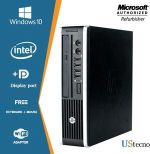 HP Compaq Elite 8300 USFF Desktop Computer Core i5 3470s 8GB RAM 256GB SSD DVD Windows 10 Home New Free Keyboard, Mouse,Power cord,WiFi Adapter
