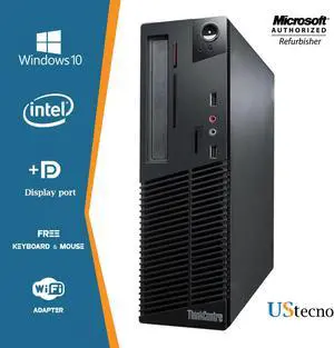 Lenovo ThinkCentre M82 SFF Computer Intel Core i7 3770 16GB 256GB SSD DVD Windows 10 Home New Free Keyboard, Mouse,Power cord,WiFi Adapter
