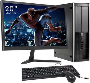 HP Compaq Pro 6305 Small Form Factor (SFF) ; Computer AMD 8GB 128GB SSD ;  20 inch Tecnii Monitor(HDMI);  Intel HD Graphics ; Win 10 Home -64 Bit, Free WiFi Adapter