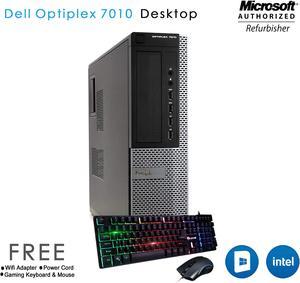 Best Deal -Dell  Optiplex 7010 Desktop Professional Desktop Intel i5 -3470 @ 3.20Ghz (Upto 3.60 Ghz) 16GB Memory 480GB SSD HDMI  / Win 10 Pro  /  Gaming Keyboard & Mouse with Wifi Adapter