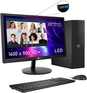 Dell Optiplex 3050 SFF Business Desktop PC Core i5 6th Gen Upto 3.60 Ghz 8GB RAM 512GB SSD With Brand 20" Inch Video conferencing Webcam Monitor- HDMI, Winows 10 Pro 64 Bit With Free Keyboard, Mouse