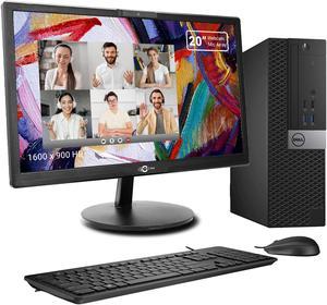 Dell Optiplex 7040 SFF Desktop PC Core i5 6th Gen 6500 up to 3.60Ghz 16GB 1TB SSD With Brand 20" Inch Video Conferencing Webcam Monitor - Windows 10 Pro , HDMI With Free Keyboard, Mouse, Power cord.