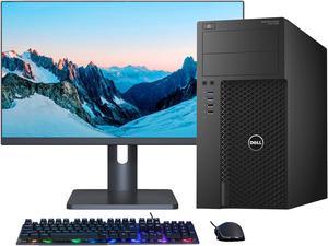 DELL Workstation PC Desktop Tower Computer Intel Core i7 upto 4.00 GHz Processor 16GB DDR4 RAM 512GB SSD with Brand New 27inch Monitor, Windows 10 Pro, WiFi, Gaming Keyboard & Mouse, HDMI