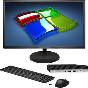 HP ProDesk 600 G4 Desktop Mini Business Computer PC| New 22 inch Monitor (Intel Core i5-8500T 8th Gen Processor | 8GB DDR4 RAM | 512GB SSD | Windows 11 Pro)