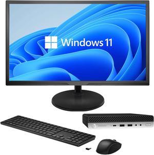 HP ProDesk 600 G4 Desktop Mini Business PC | Intel Core i5-8500T 8th Gen Processor | 8GB RAM | 256GB SSD | Windows 11 Pro - New 22 inch Monitor