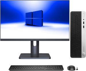 Refurbished HP ProDesk 400 G5 SFF Business Desktop PC Computer New 27 inch FHD MonitorBluetooth AdapterWiFi Intel Core i38100 8th GEN 360 GHz 16GB DDR4 RAM 256GB SSD Windows 11 Pro