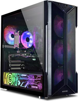 AQVIN AQ20 Gaming Computer | Intel I7 Processor Up to 4.60 GHz | Nvidia GeForce RTX 3080 10GB(HDMI)| 32GB DDR4 RAM | 1TB SSD | WiFi | Windows 11 Pro | RGB Fan | Gaming Keyboard and Mouse