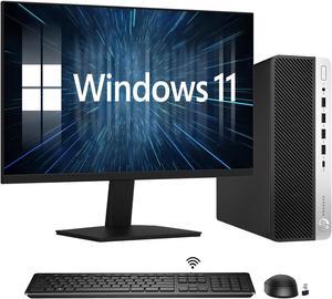 HP ProDesk 600 G5 SFF Windows 11 Pro High-Performance Desktop PC Computer Combo- 24-inch FHD Monitor/ Intel Hexa-Core i5 9th Gen Processor/ 32GB DDR4 RAM/ 2TB NVMe SSD/ WIFI - Bluetooth/ HDMI Adapter