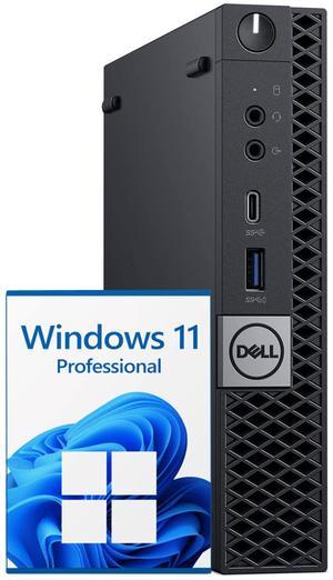 DELL OptiPlex Micro Tiny/Mini Business Desktop PC - Intel hexa core I5 8th gen CPU Up to 3.50 GHz | 16GB DDR4 RAM | 512GB NVMe SSD | Windows 11 Pro | Wireless keyboard Mouse | Bluetooth Adapter -Black