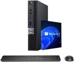 Dell OptiPlex 7070 Micro Mini/Tiny Business desktop PC - Intel Hexa Core I5 CPU Up to 3.70 GHz, 16GB RAM, 1TB NVMe SSD(Fast Boot), Windows 11 Pro Computer, USB Bluetooth & WiFi Adapter - Black