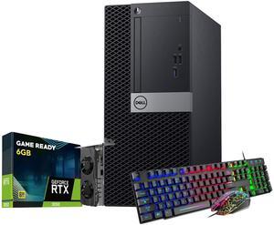 Dell OptiPlex 7070 Tower Gaming desktop computer - Windows 11 Pro - Intel Core I5 8th gen Processor - 16GB DDR4 RAM - 2TB NVMe SSD - NVIDIA RTX 3050 6GB GPU - Built-in WIFI