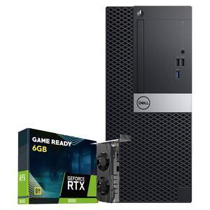 Dell OptiPlex 7070 Tower Gaming desktop computer - Windows 11 Pro - Intel Core I5 8th gen Processor - 32GB DDR4 RAM - 2TB NVMe SSD - NVIDIA RTX 3050 6GB GPU - Built-in WIFI