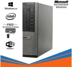 Dell Optiplex 990 Desktop Computer Intel Core i7 2600 DVD Win10 Pro Free New Keyboard , Mouse and WiFi Adapter