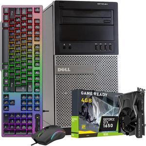 Refurbished Gaming Desktop PC Dell OptiPlex 9020 Tower Intel Core i7 4th Gen 4770 340 GHz 32 GB RAM 2 TB SSD NVIDIA GeForce GTX 1650 4GB Win 10 Pro DVDRW HDMI WiFi With Free Gaming Keyboard and Mouse
