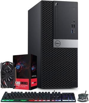 Dell OptiPlex Tower Computer (Intel i5 Hexa-core 8th GEN/ 512GB  NVMe SSD/ 32GB RAM/ RX 550 GPU/ Windows 11 Pro) Gaming Desktop PC - Black