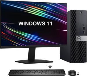 Dell OptiPlex 3060/5060/7060 SFF Desktop Computer with  24" Inch High refresh rate Monitor HDMI  - Intel Core I5-8500 Processor Upto 4.10 GHz 8GB DDR4 RAM 512GB NVMe SSD Windows 11 Pro WiFi