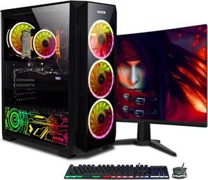 Refurbished Gaming Desktop Tower AQVIN  Intel Core I7 Up to 40GHz  GeForce RTX 3060 12GB GDDR6  27inch Curved Gaming Monitor  32GB RAM  1TB SSD Windows 10 Pro Gaming Keyboard and Mouse  HDMI