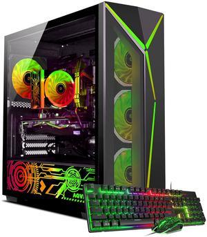 AQVIN AQ80 Gaming PC - Intel Hexa-Core i7 Up to 4.60 GHz | NVIDIA GeForce RTX 3060 12GB GPU Card | 32GB DDR4 RAM | 2TB NVMe SSD | Windows 11 Pro Desktop Computer | Built-in WIFI - 1 year Warranty