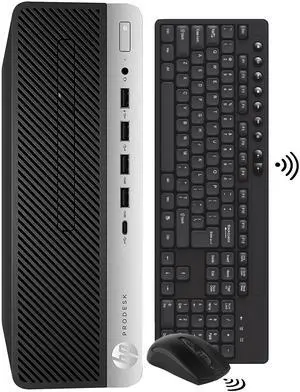 HP ProDesk 600 G3 SFF Windows 10 Pro Desktop PC - Intel Quad-Core I5 Processor Up to 3.80GHz | 16GB DDR4 RAM | 512GB SSD | Wireless Keyboard Mouse | Bluetooth | Dual Monitor Support - Black/Silver
