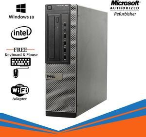 Dell Optiplex 990 Desktop Computer Intel Core i5 2400 16GB NEW 256GB SSD  DVD Windows 10 Professional New Keyboard, Mouse,Power cord,WiFi Adapter