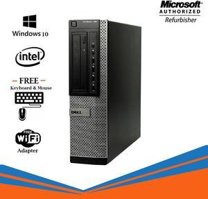 Dell Optiplex 790 Desktop Computer Intel Core i5 2400 8GB 256GB SSD +1TB DVD Windows 10 Professional New Keyboard, Mouse,Power cord,WiFi Adapter