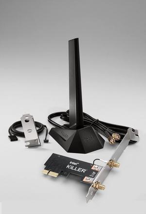 Killer AX1675 IEEE 802.11ax Bluetooth 5.3 Tri Band Wi-Fi/Bluetooth Combo Adapter for Desktop Computer