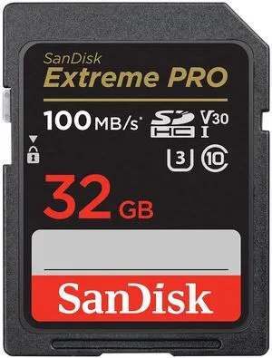 SanDisk 32GB Extreme PRO SDHC UHS-I Memory Card - C10, U3, V30, 4K UHD, SD Card - SDSDXXO-032G-GN4IN SanDisk 32GB Extreme PRO SDHC UHS-I Memory Card - C10, U3, V30, 4K UHD, SD Card - SDSDXXO-032G-GN4IN