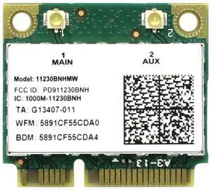 HighZer0 Electronics Wireless-N 1030 Half Mini PCIe Network Card | 300 Mbps with Bluetooth Support | HMC WLAN Replacement Part 1230BNH Wi-Fi Card 11230BNHMW HighZer0 Electronics Wireless-N 1030 Half Mini PCIe Network Card | 300 Mbps with Bluetooth Support | HMC WLAN Replacement Part 1230BNH Wi-Fi Card 11230BNHMW