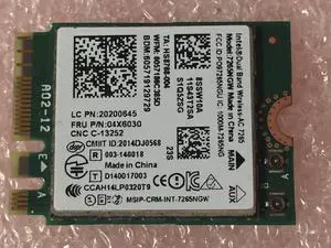 Dual Band Wireless-Ac 7265 7265NgW WiFi Plus 40 BT Bluetooth Adapter card up to 867M for Lenovo Thinkpad FRU 04X6030 00JT469 00JT464