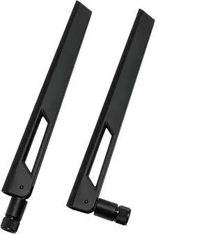 Tri-Band WiFi Antenna 10dBi High Gain 2.4GHz, 5GHz, 6GHz | Pair of Black/Black | RP-SMA Male Antenna for WiFi Routers, Mesh Systems, Modems, Hotspot, WiFi Cards, USB Adapters Tri-Band WiFi Antenna 10dBi High Gain 2.4GHz, 5GHz, 6GHz | Pair of Black/Black | RP-SMA Male Antenna for WiFi Routers, Mesh Systems, Modems, Hotspot, WiFi Cards, USB Adapters