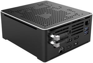 4K Mini PC, HTPC, NUC, Small Server, Windows 11 or Linux Ubuntu, Support Proxmox, Vmware, ESXI, KODI, Intel 8 Cores I9 9880H, HUNSN NBY02, DP, HDMI, TYPE-C, 2 x LAN, 32G RAM, 512G SSD, 1TB HDD