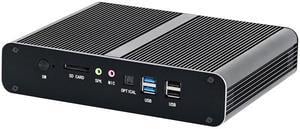 4K Mini PC, Intel Gen 10th Core I7 1065G7, HUNSN BM27, Small Computer, Server, HTPC, Windows 11 or Linux Ubuntu, WiFi, BT, 2 x HDMI, 2 x LAN, Optical, 4G Support, 64G RAM DDR4, 1TB NVME SSD, 5TB HDD