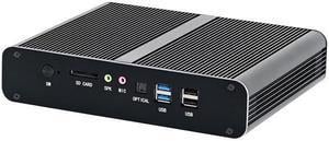 4K Mini PC, Intel Core I5 1035G1 1035G4, HUNSN BM27, Small Computer, Server, HTPC, Windows 11 or Linux Ubuntu, WiFi, BT, 2 x HDMI, 2 x LAN, Optical, 4G Support, 16G RAM DDR4, 128G SSD